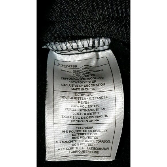 REEBOK Girls Practice Track Jacket Black Size M 10-12 - Picture 8 of 8